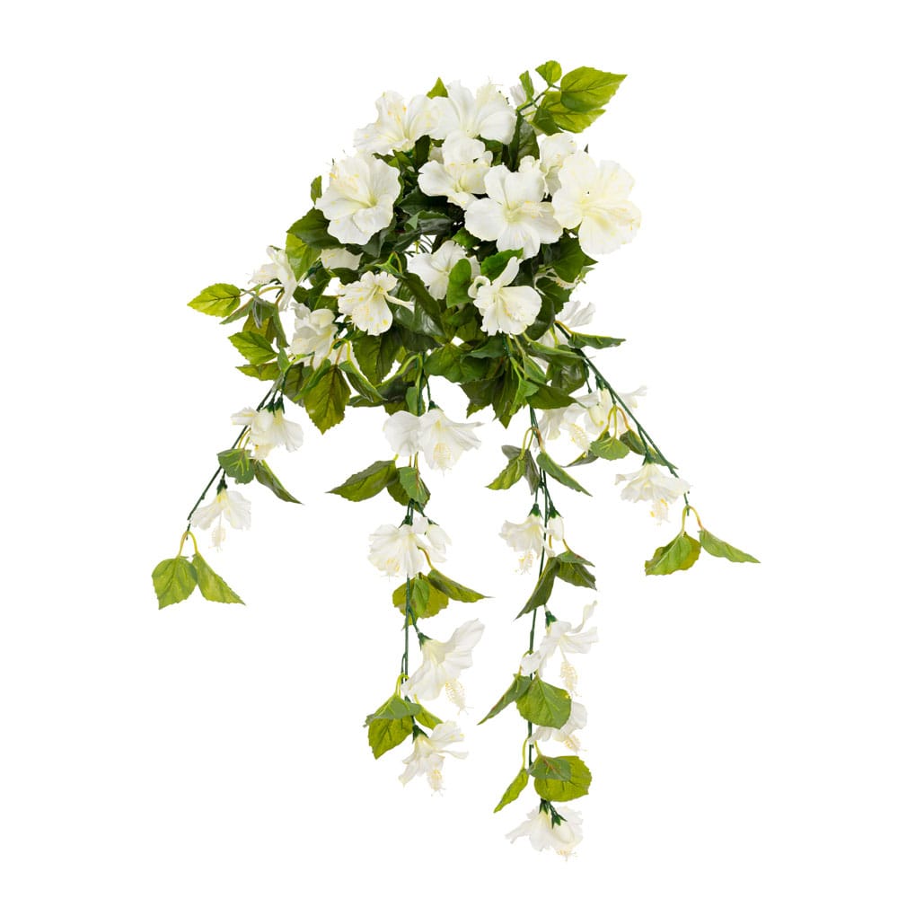 Hibiscus suspendu extérieur blanc - Décors Véronneau