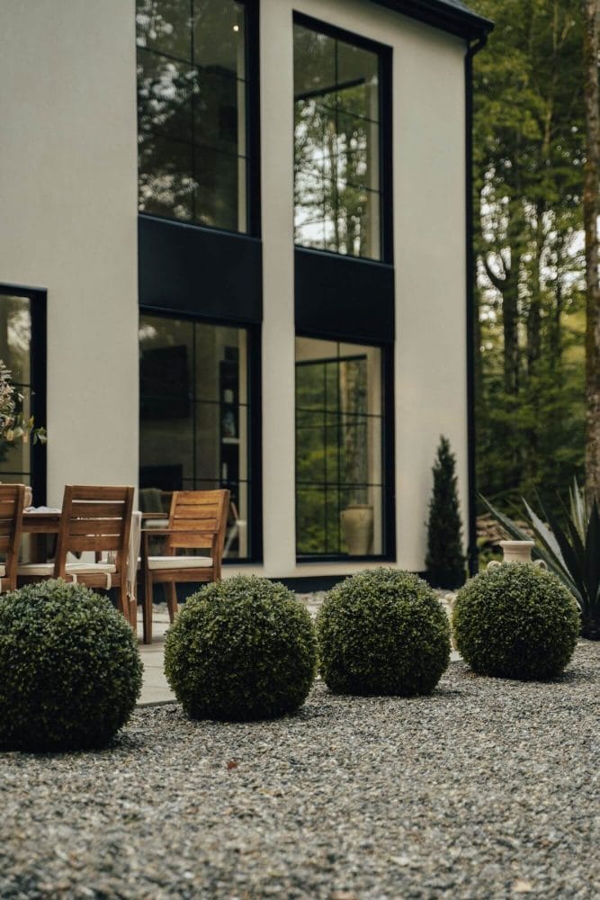 Boules de buis extérieur - Décors Véronneau