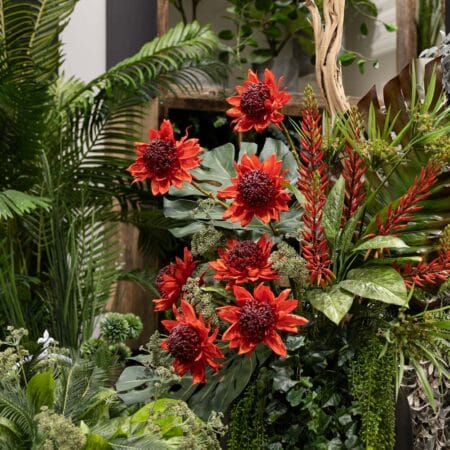 Fleur artificielle d'agave bourgogne, 28'' - Décors Véronneau