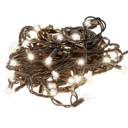 100 Outdoor White Twinkle LED Lights, 52,5' - Décors Véronneau