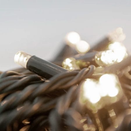 100 Outdoor White Twinkle LED Lights, 52,5'