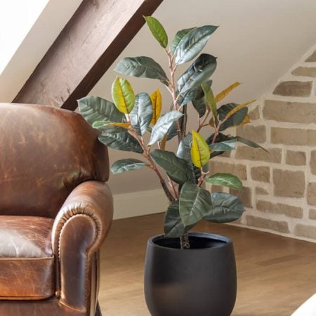 Porous finish black pot - Décors Véronneau