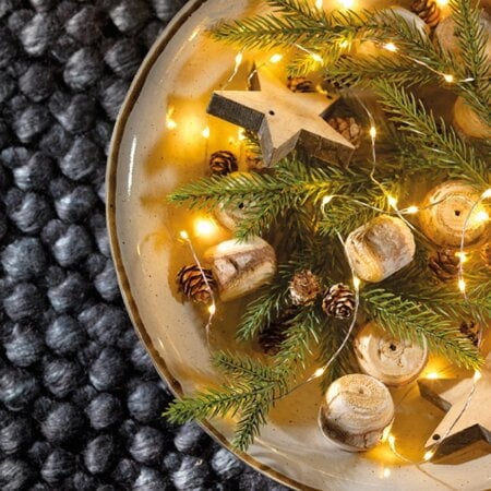 Outdoor 240 Christmas LED lights on silver wire, warm white, 39'