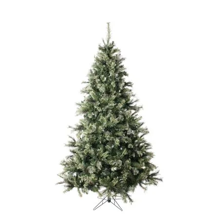 Sapin de Noël multicolore cachemire artificiel, 600 DELs, 90''