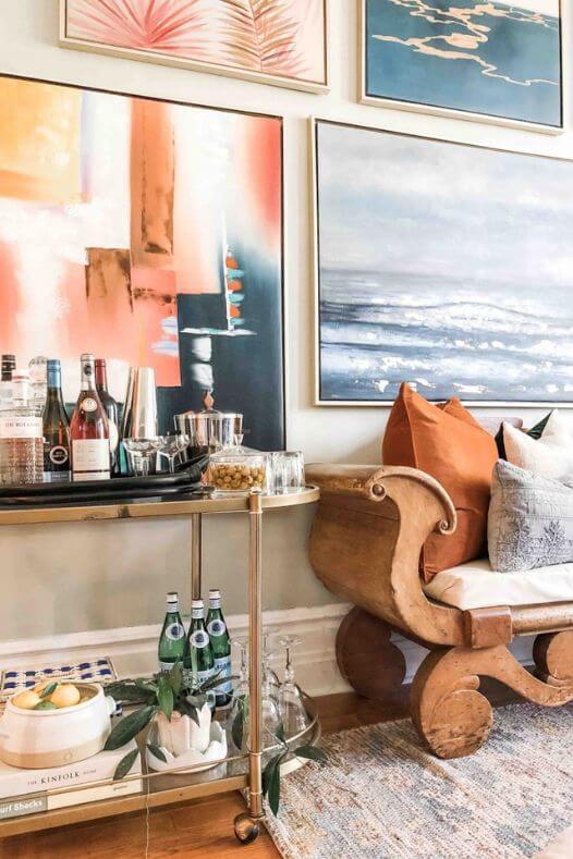 Tableau abstrait paysage - Décors Véronneau