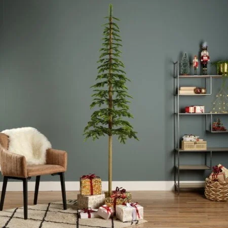 Sapin de Noël étroit sur pied, 84'' - Décors Véronneau
