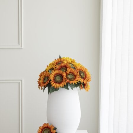 Artificial orange sunflower, 19