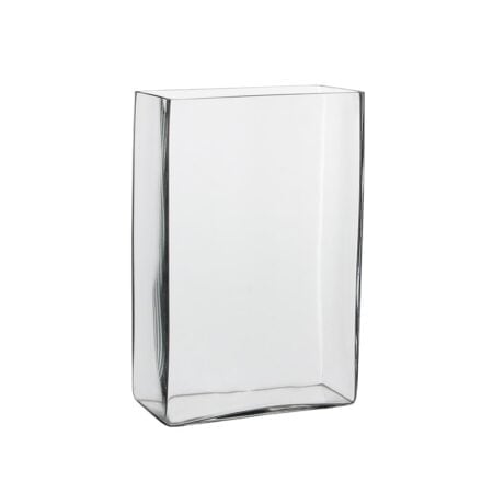Vase en verre rectangle vertical, 12 x 8''