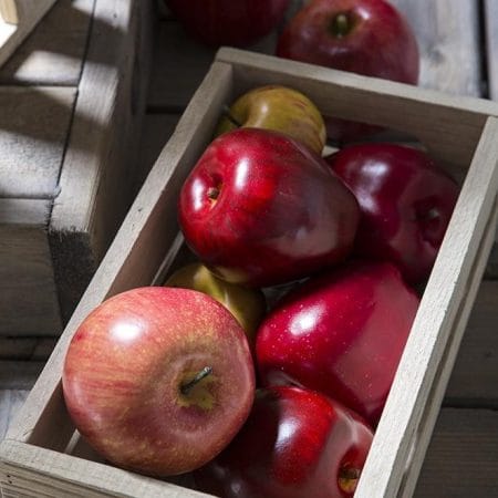 Pomme rouge artificielle, 3,5'' - Décors Véronneau