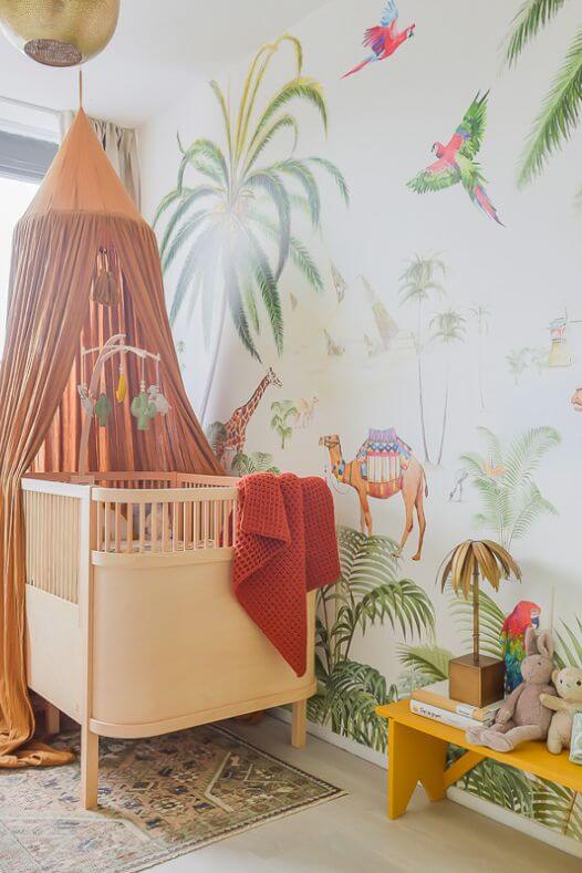 Décor de chambre de bébé tropicale - Décors Véronneau