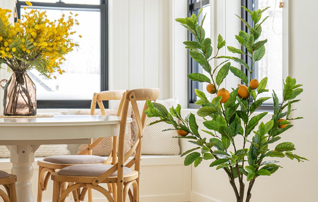 Décor de printemps avec citronnier - Décors Véronneau