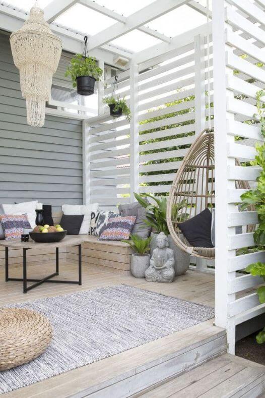 Pergola avec statue bouddha zen - Décors Véronneau
