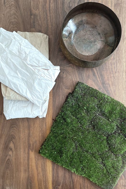 Bol de mousse verte matériel - Décors Véronneau