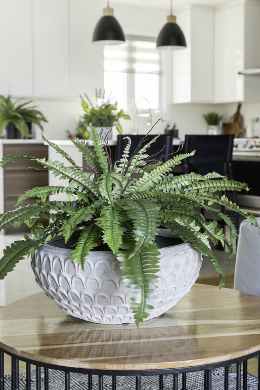 Fougère verte artificielle d'automne - Décors Véronneau