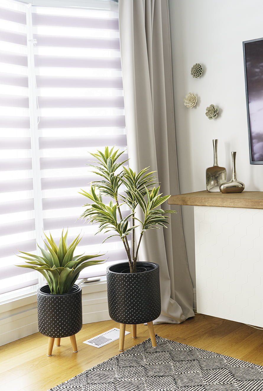 Dracaena panaché artificiel au toucher réel, 46'' – Image 2 - Décors Véronneau