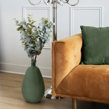 Bouteille en verre recyclé vert forêt, 18,5 x 10'' - Décors Véronneau