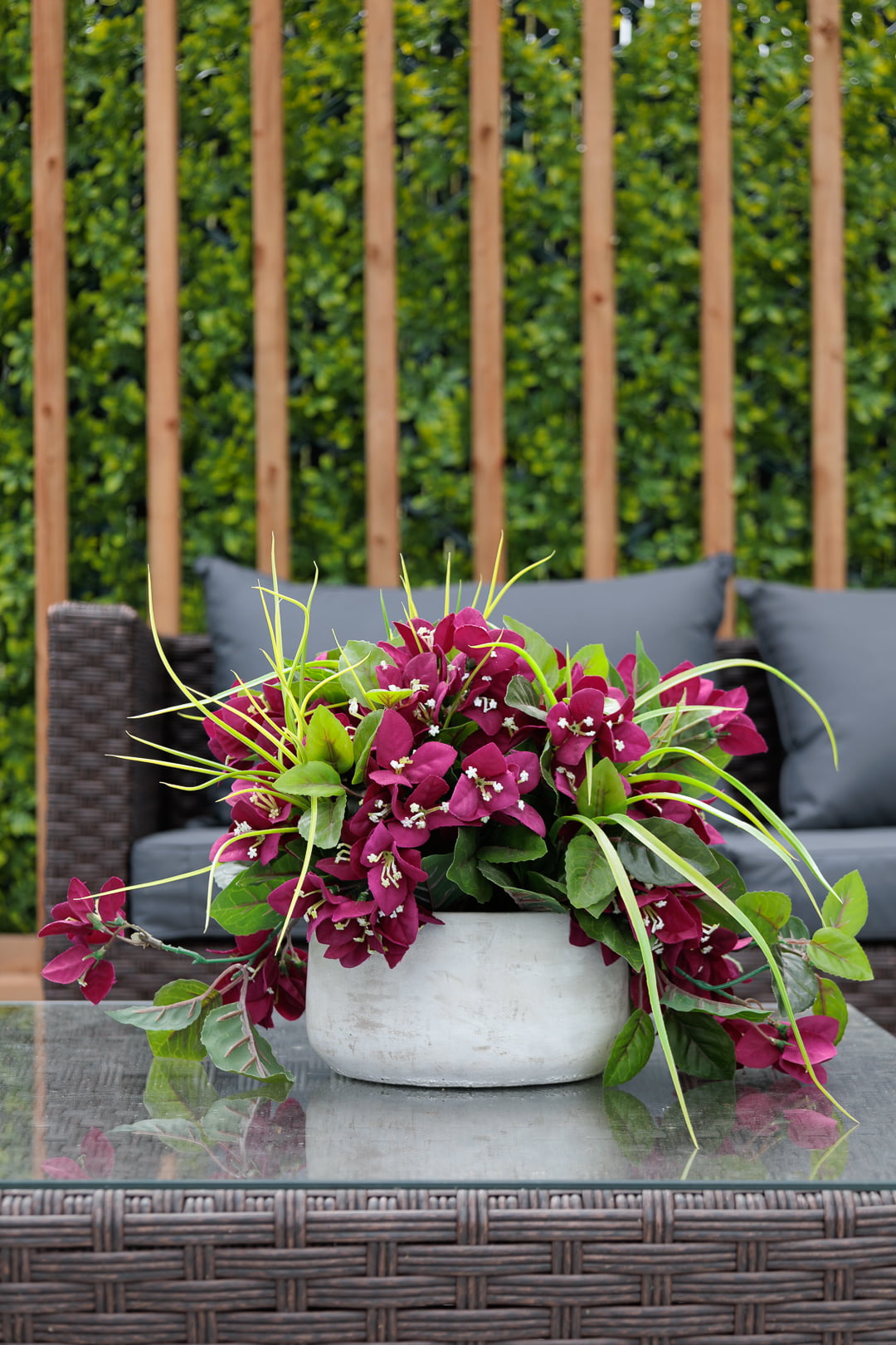 centre de table de bougainvillier - Décors Véronneau