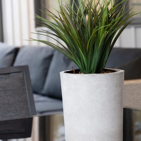 Artificial potted green grass, 15 x 12