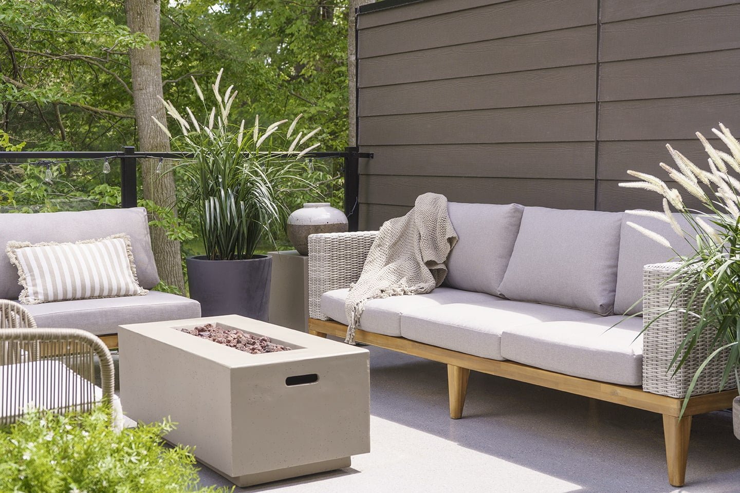 Herbes de graminées artificielles pour l'extérieur - Décors Véronneau