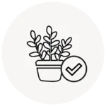 Logo avantages plantes artificielles - Décors Véronneau