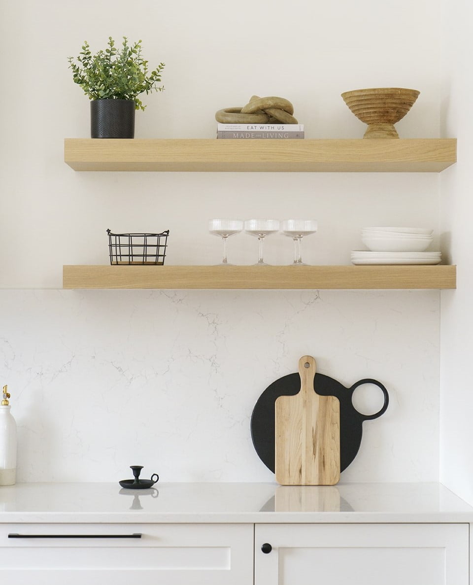 Décor tablettes cuisine - Décors Véronneau