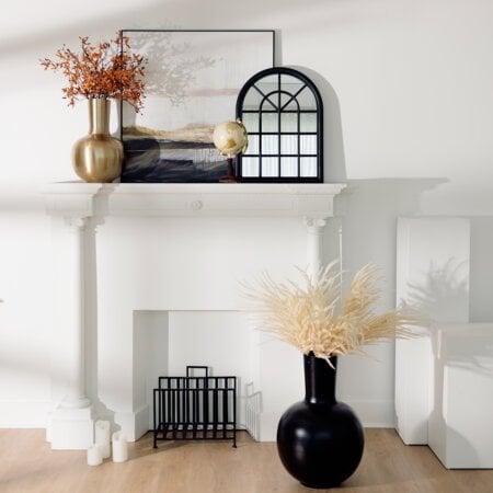 Tableau paysage doré, 32 x 32