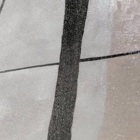 Tableau épuré noir et beige, 32 x 32