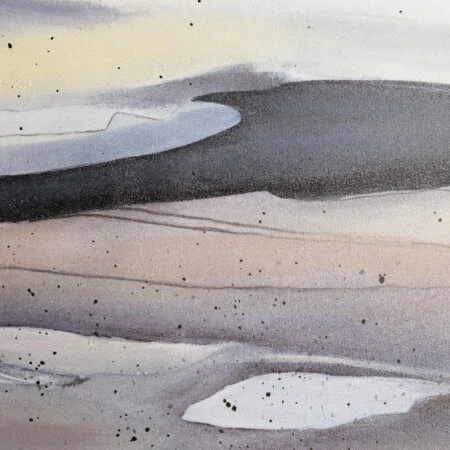 Tableau paysage blanc, 32 x 47