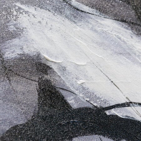 Tableau rectangulaire ronds noirs, 24 x 71