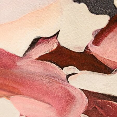 Tableau traits de peinture rose, 32 x 47