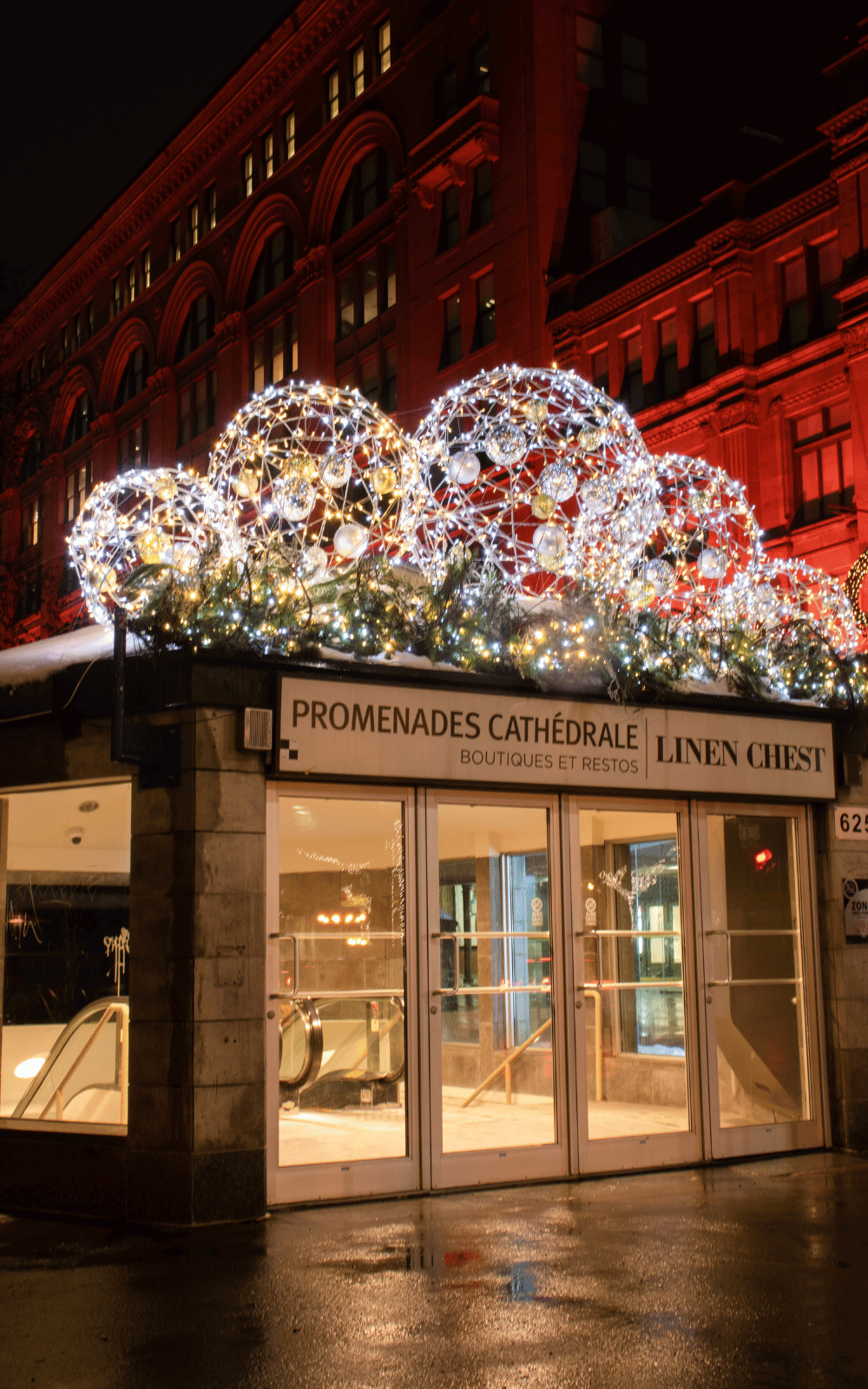 Boules lumineuses de Noël extérieures - Décors Véronneau