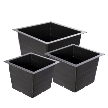 Black square plastic insert