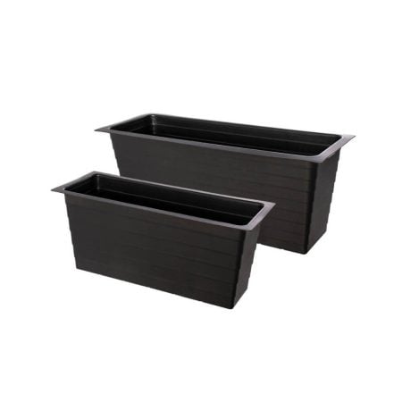 Insertion en plastique noir pour bac à fleurs