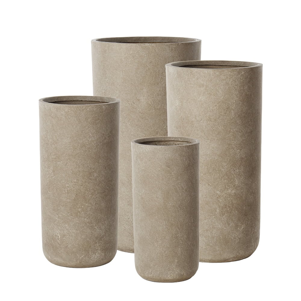 Cache-pots hauts en béton - Décors Véronneau