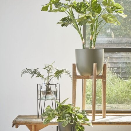 Support à pot pour plante en bois - Décors Véronneau