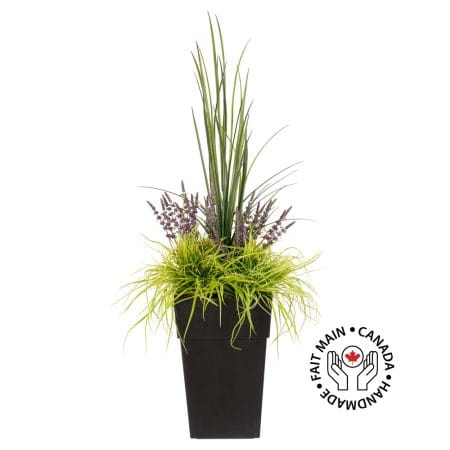 Arrangement floral extérieur de lavande et verdures artificielles, 50''