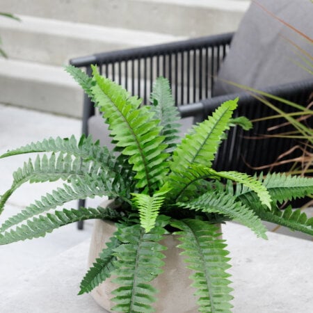 Plante artificielle extérieure, fougère boston, 23,5'' - Décors Véronneau