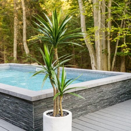 Cache-pot blanc - Décors Véronneau