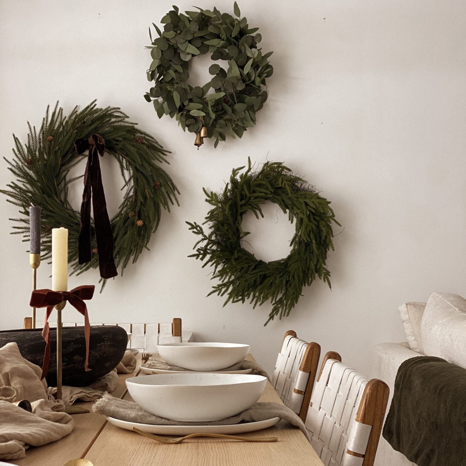 Trio de couronnes de Noël - Décors Véronneau