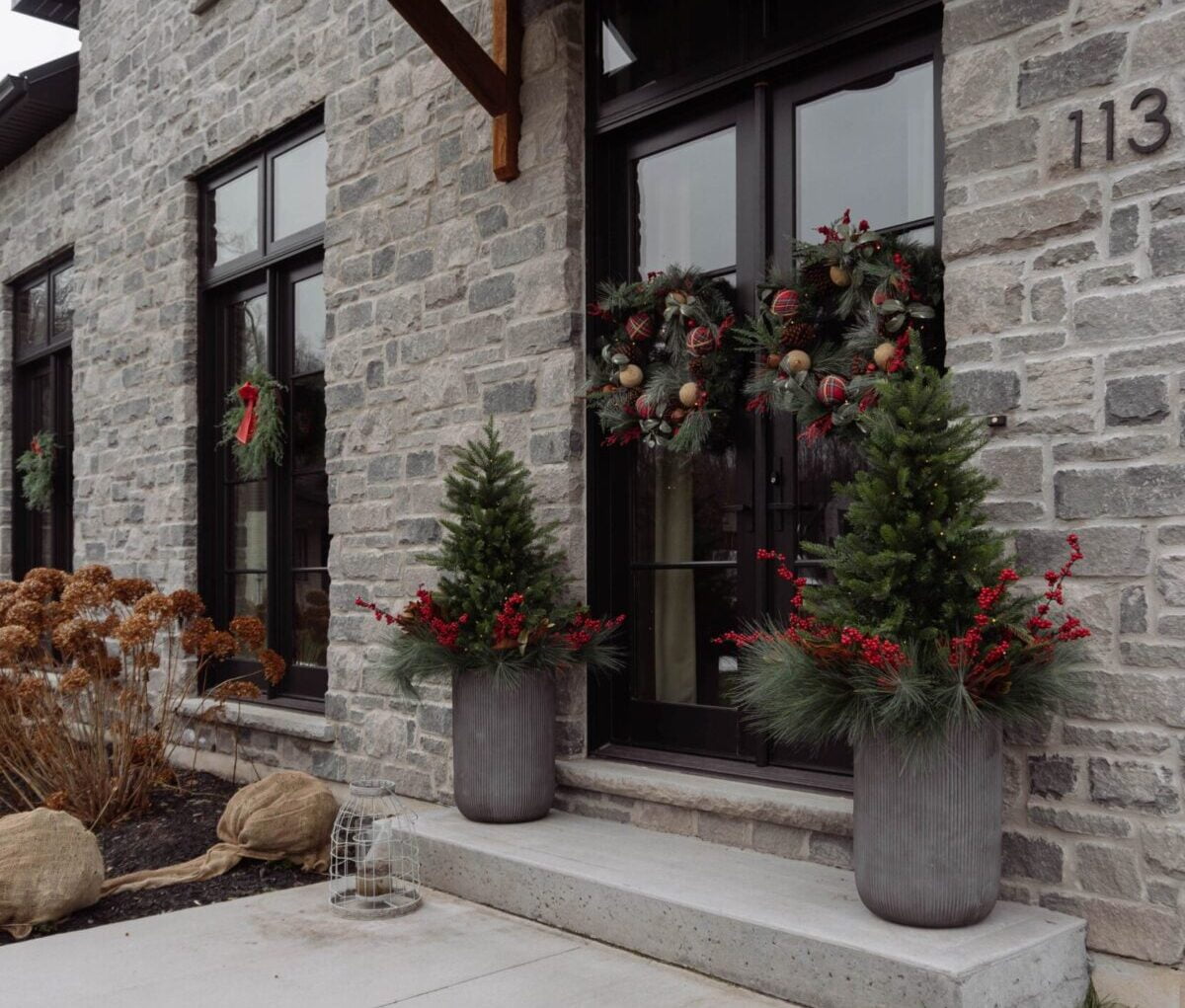 Arrangements de Noël extérieurs - Décors Véronneau