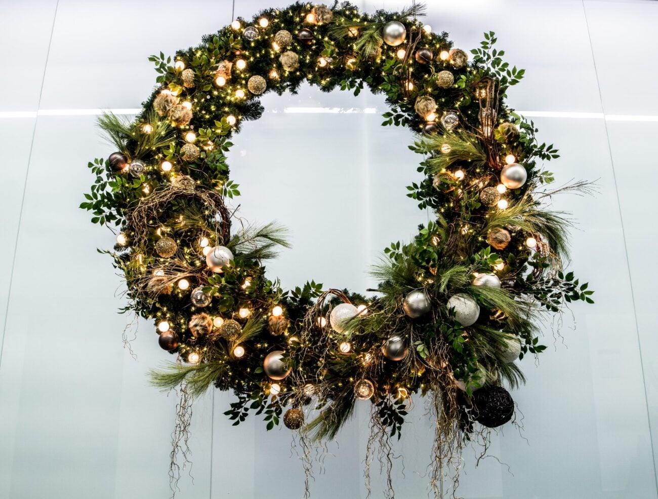 Couronne de Noël géante - Décors Véronneau