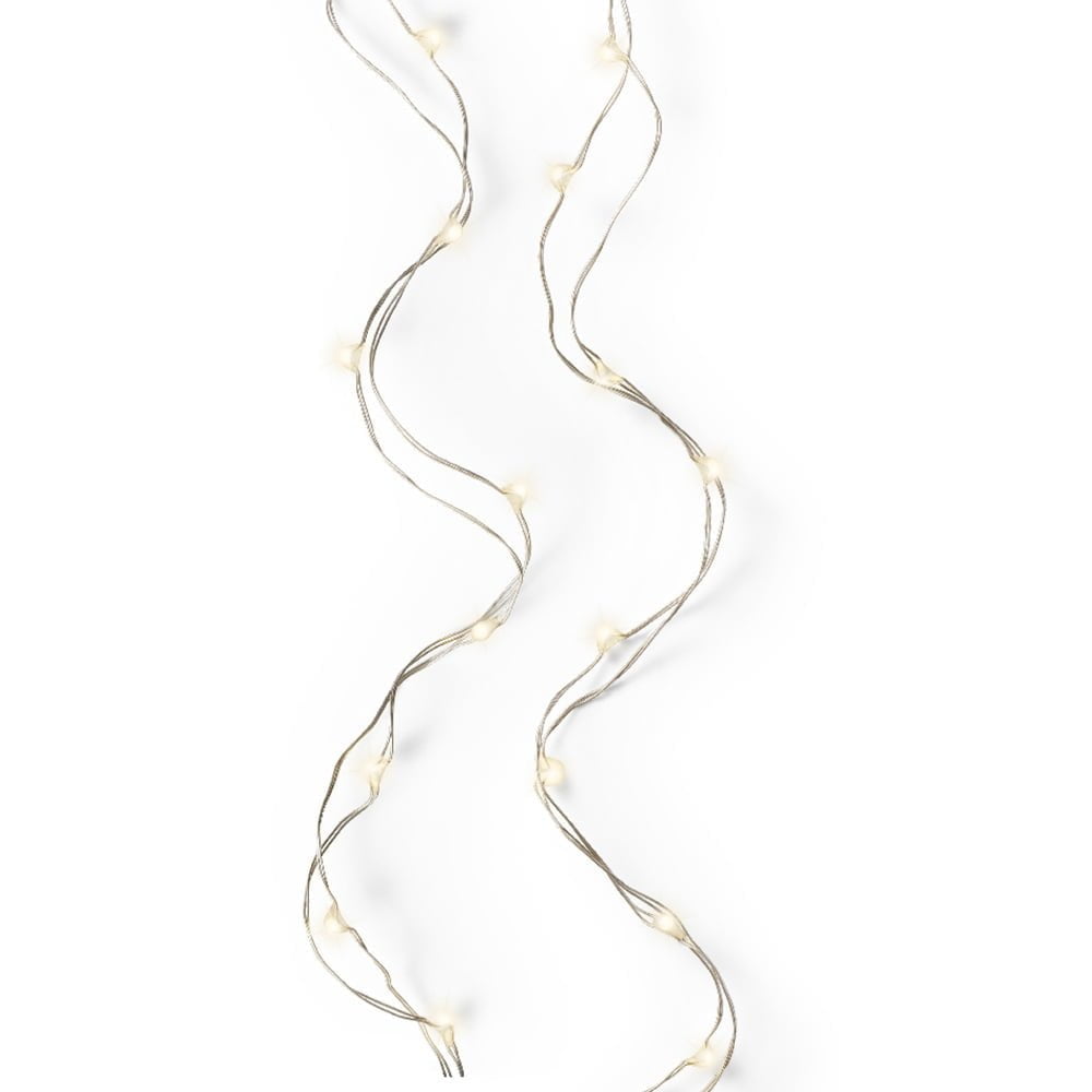 Indoor 40 LEDs on silver wire, warm white, 6,5' - Image 2 - Décors Véronneau