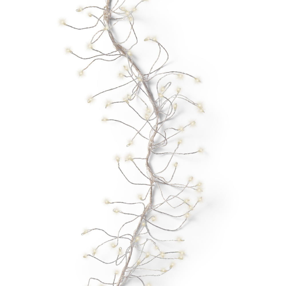 Jeu de 480 lumières de Noël scintillantes, blanc chaud, 10pi Décors