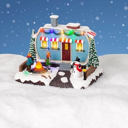Maison de camping illuminée à DEL, 7 x 9'' - Décors Véronneau