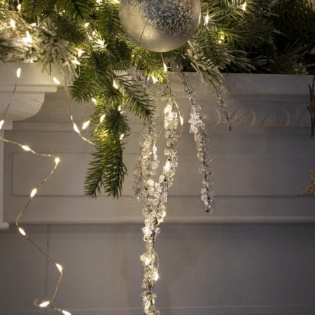 Branche retombante de saule glacé artificiel, 35'' - Décors Véronneau