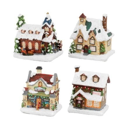 Bâtisse illuminée à DEL pour village de Noël, 5 x 4''