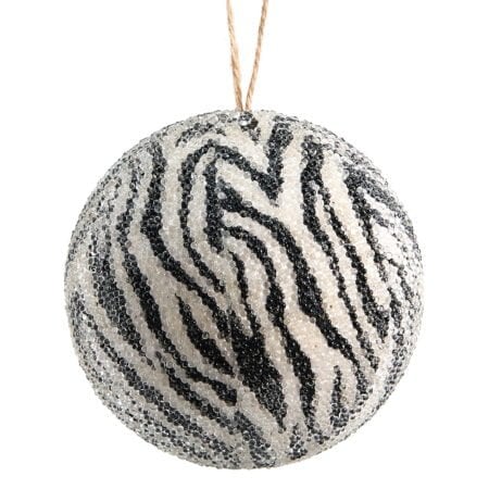 Zebra print ornament, 4