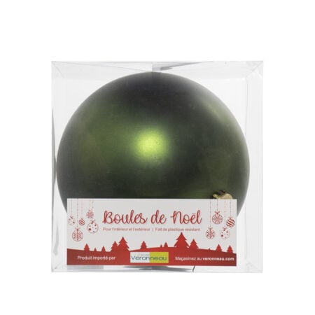 Matte olive green Christmas ornament, 8