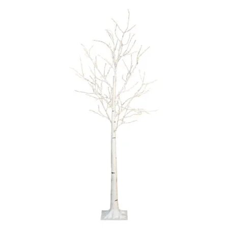 Bouleau blanc extérieur à DEL, blanc chaud, 60