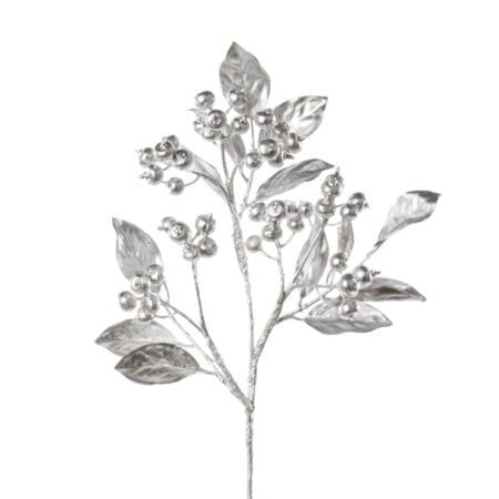 Artificial silver berry foliage, 15